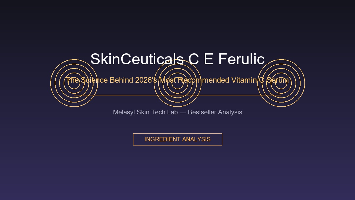 SkinCeuticals C E Ferulic: The Science Behind 2026 Most Recommended Vitamin C Serum