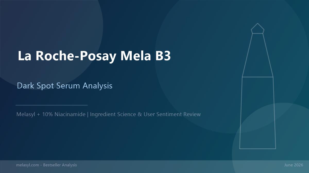La Roche-Posay Mela B3 Dark Spot Serum: A Science-Backed Bestseller Analysis