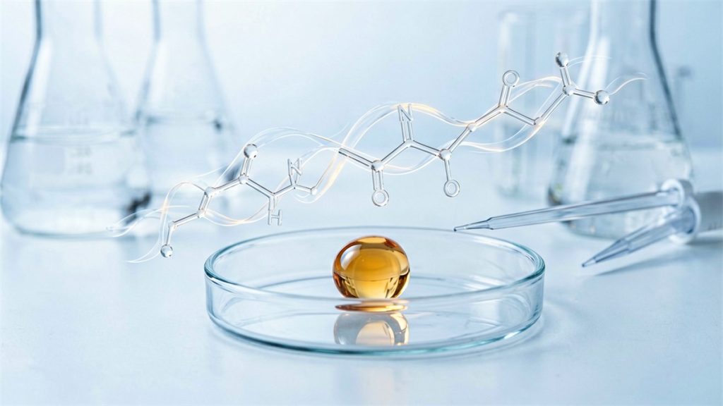 Dioic acid octadecenedioic acid brightening formulation laboratory concept